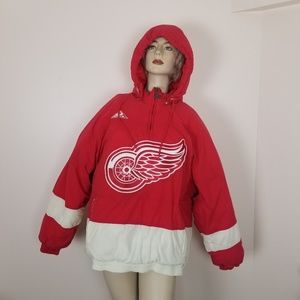 Vintage Apex one red Wings quarter zip coat
